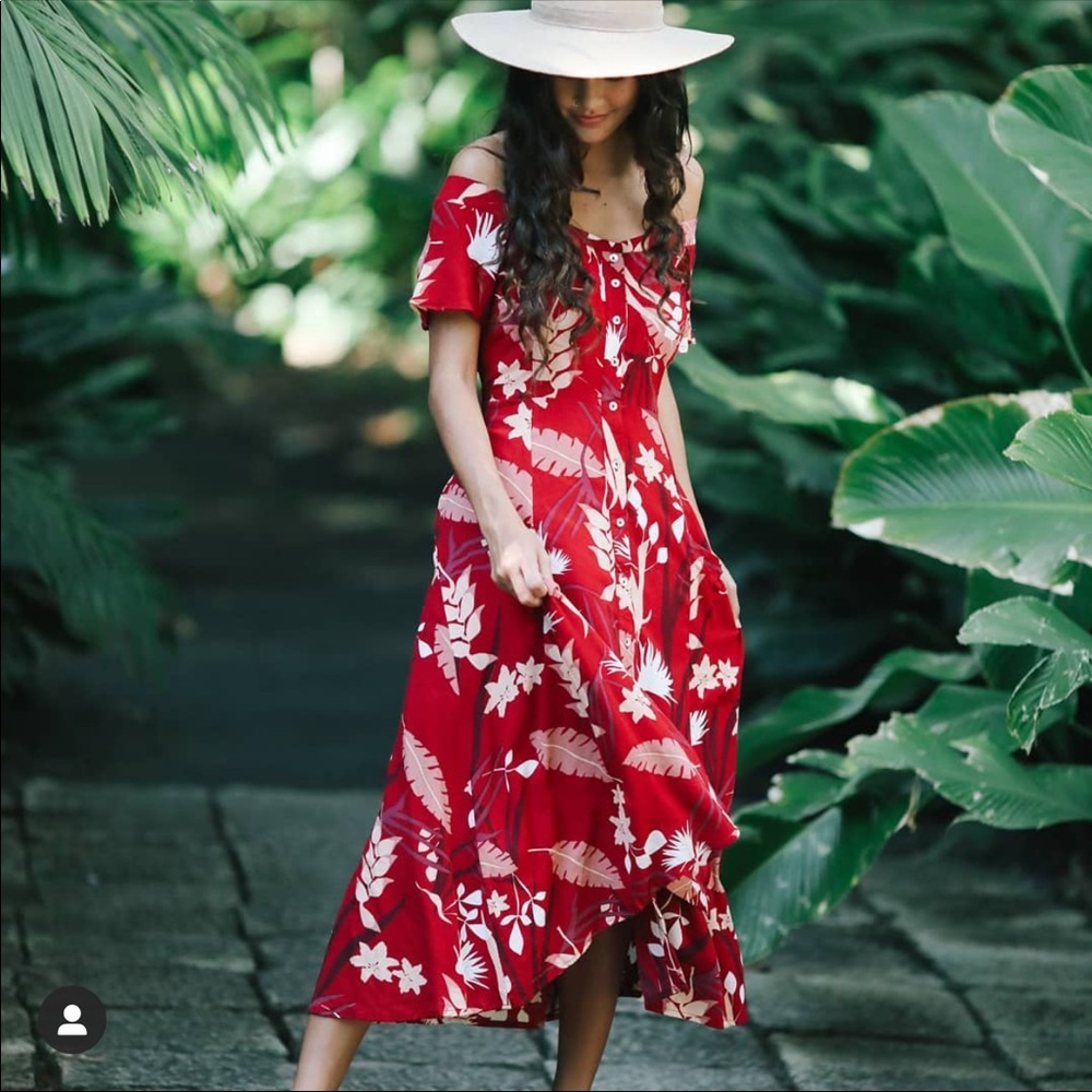 AVA SKY midi dress